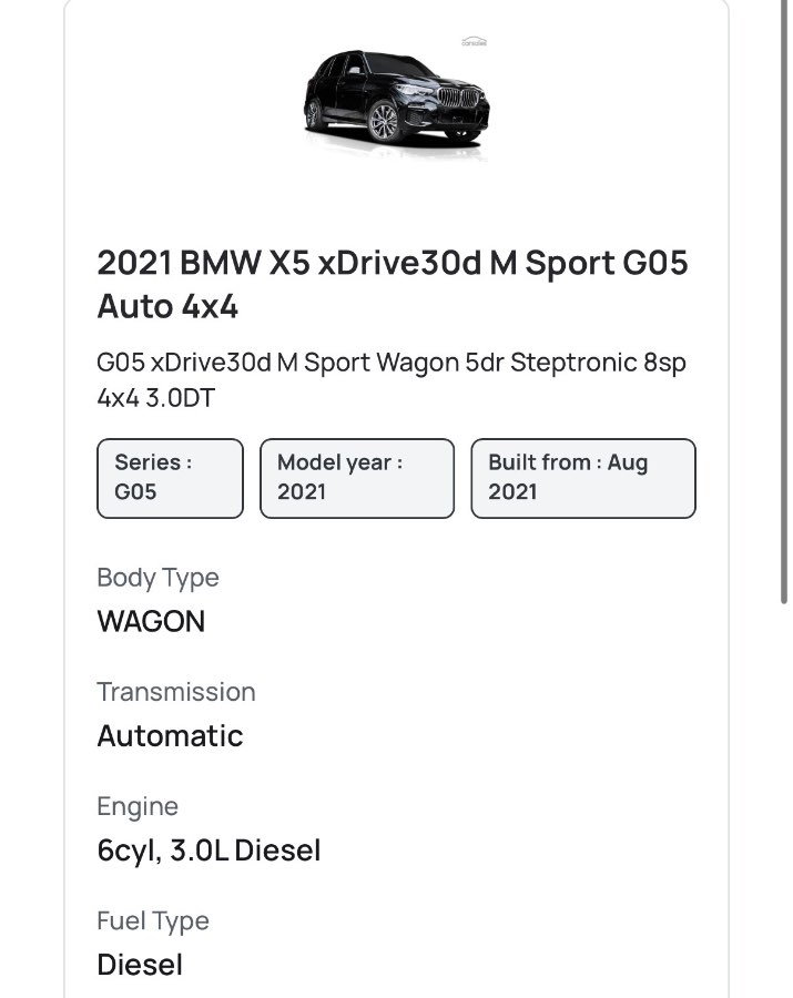 2021 BMW X5 30D 2021 additional detail photo on CarNest