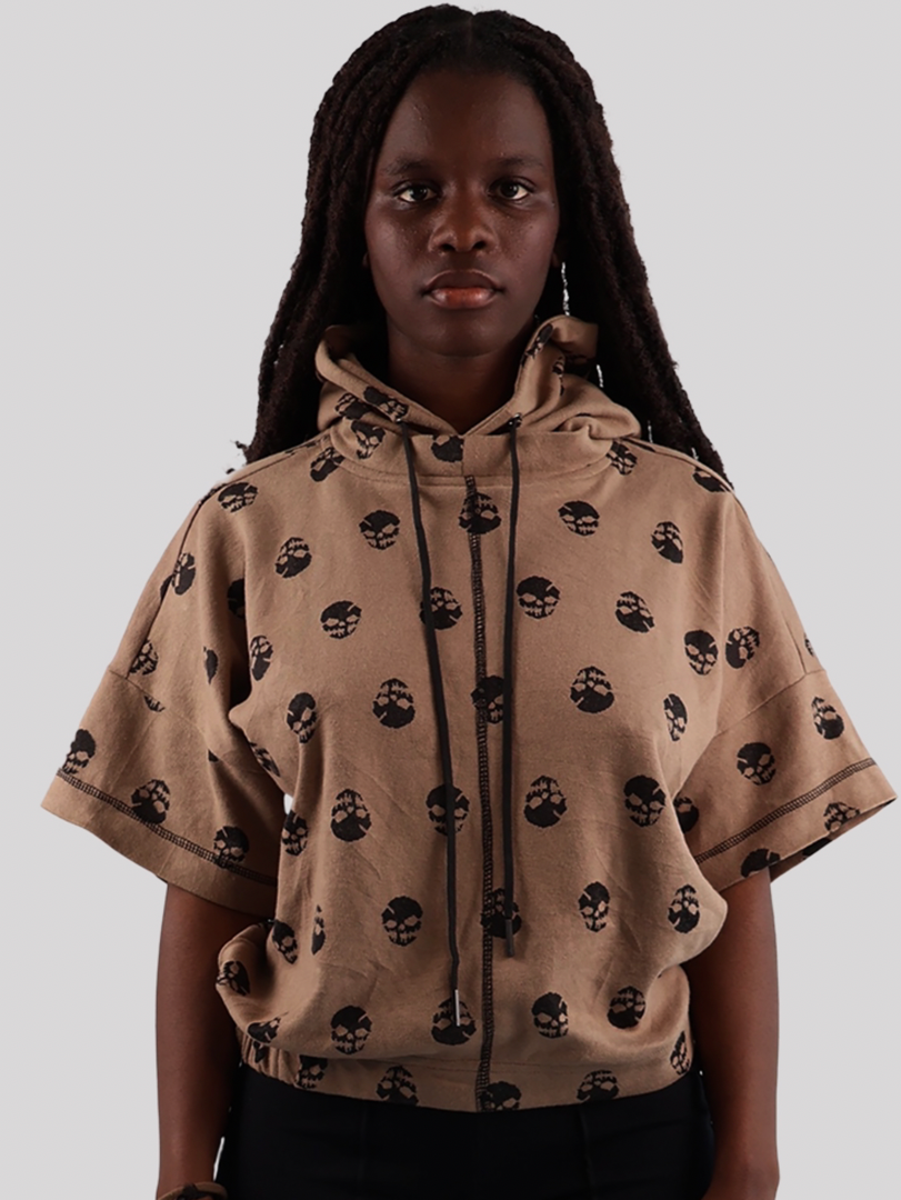 Unique Afro Skull Pattern Hood