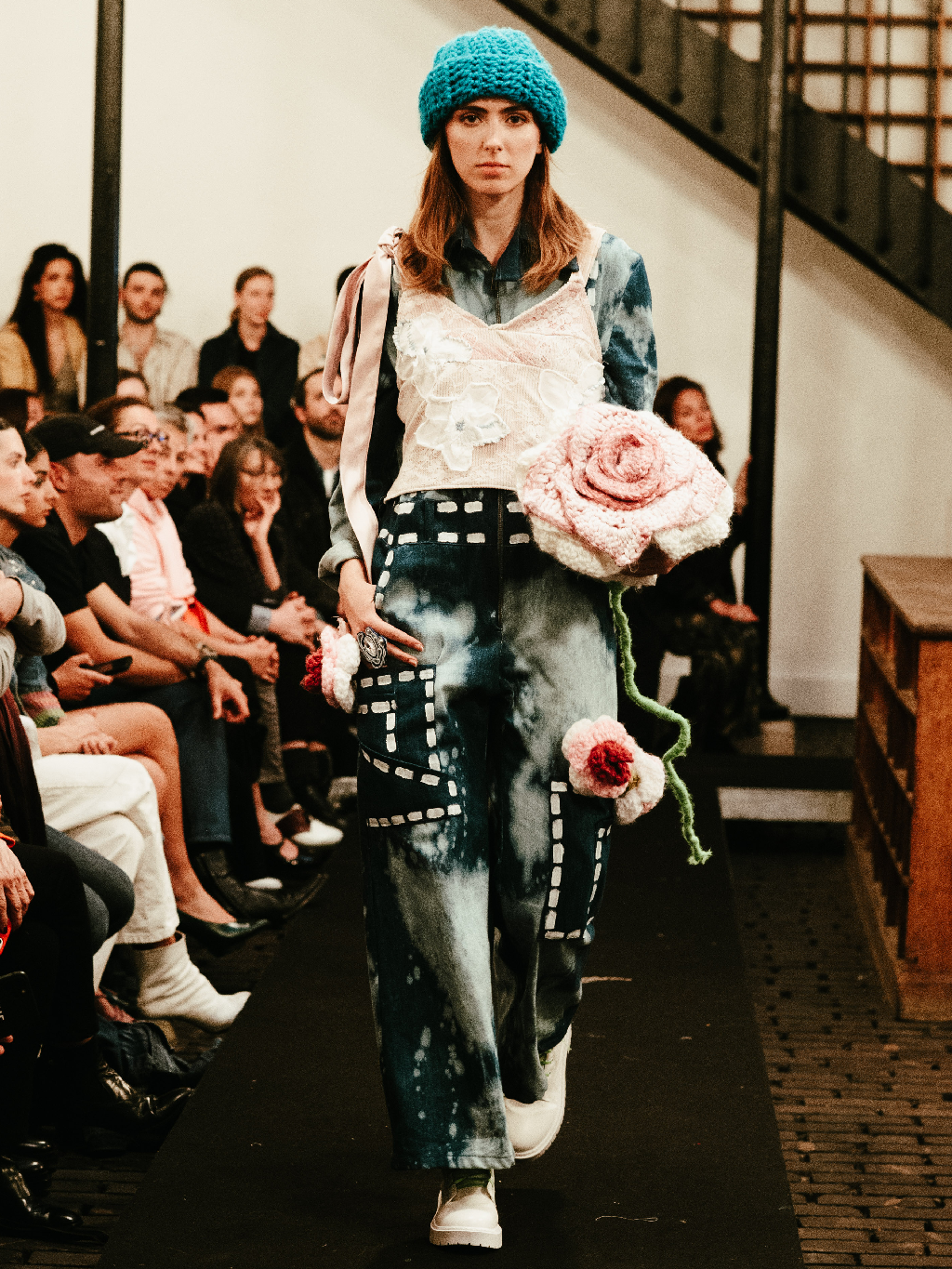 Combinaison denim délavé 