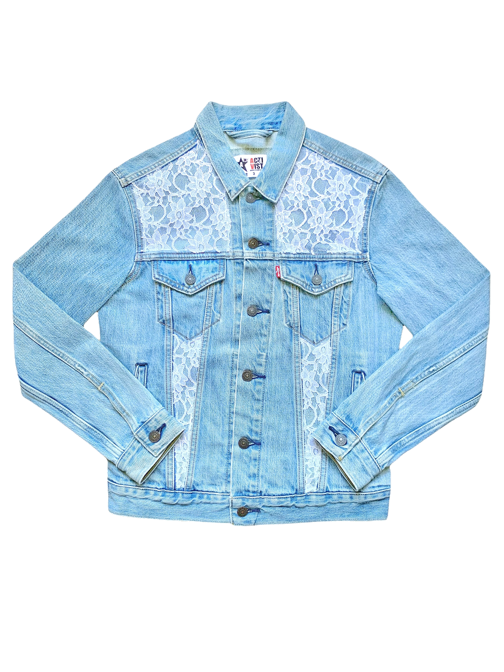 LACE DENIM JACKET