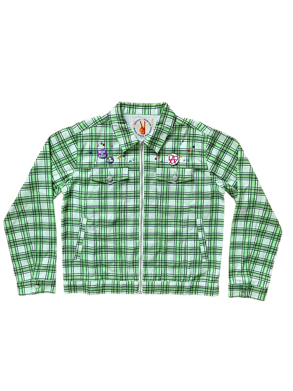 RIOT DENIM JACKET GREEN