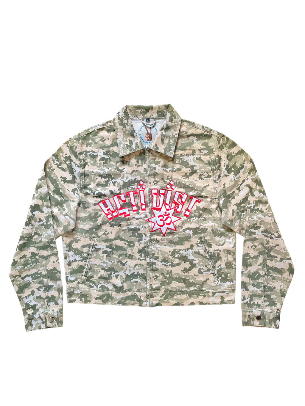 CAMO DENIM JACKET GREEN