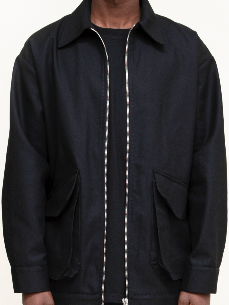 Black canvas work jacket