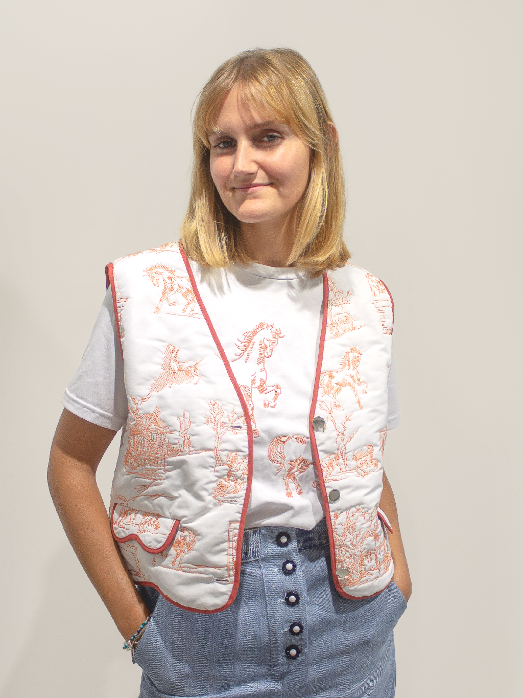 Gilet à feuilles 🍂 Orange