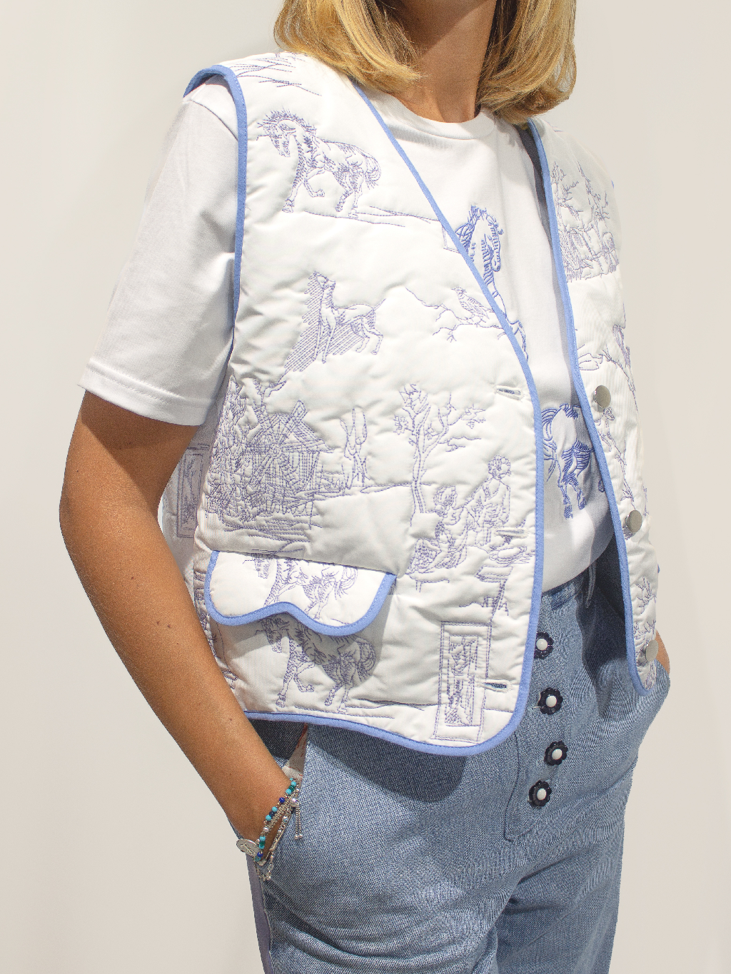 Gilet à feuilles 🍂 Blue