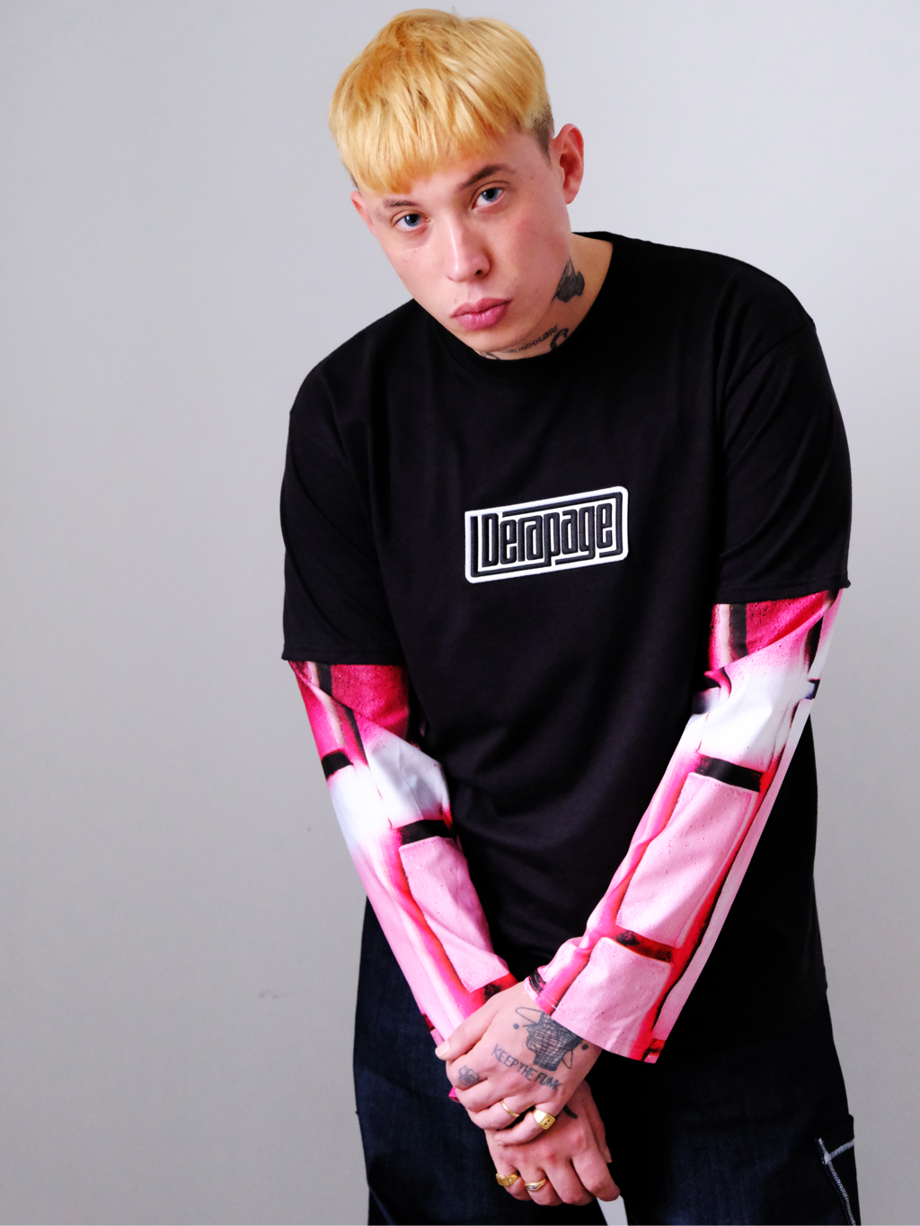 DERAPAGE LONG SLEEVES TEE