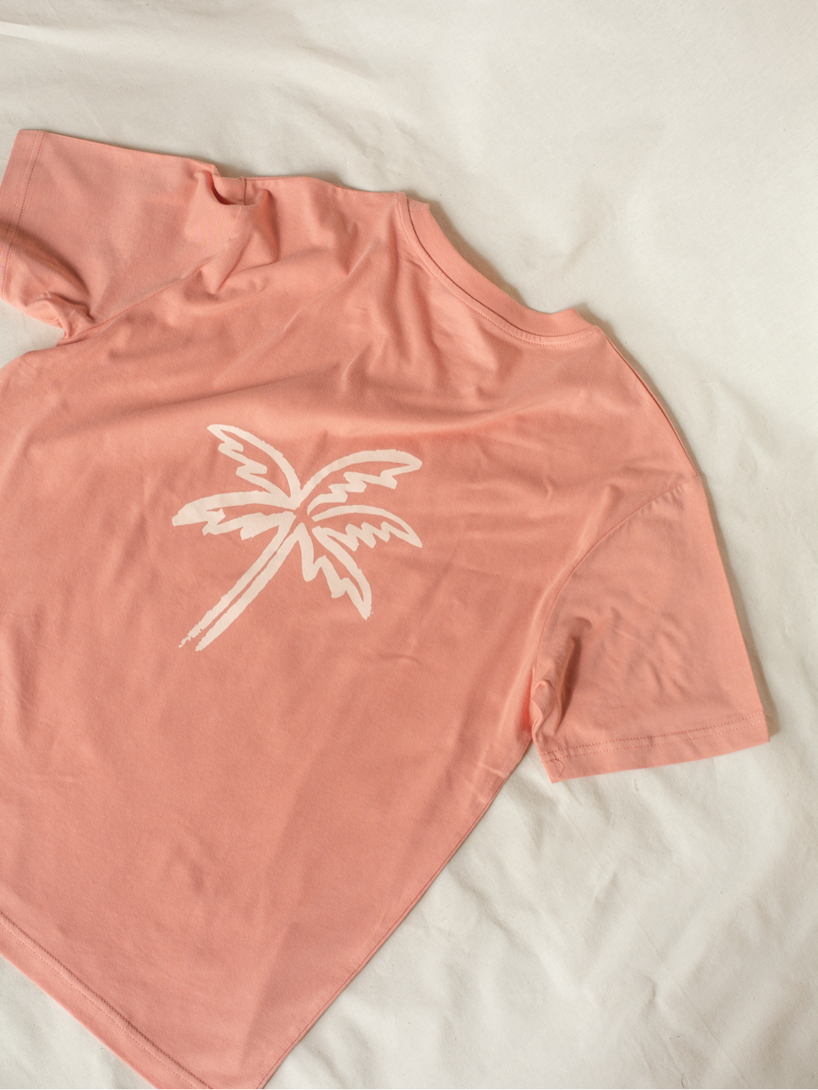 Tee-shirt Palm Tree Hibiscus