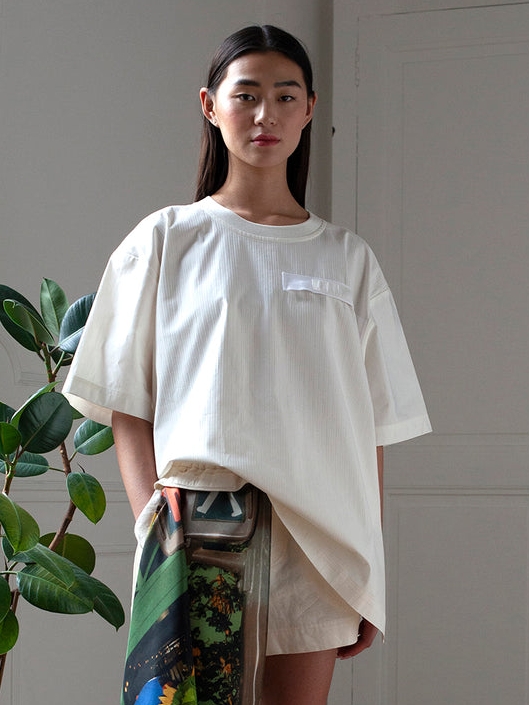 COTTON STRIPES T-SHIRT