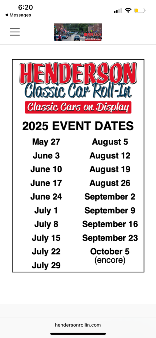 Henderson Classic Car Roll-In Henderson MN.