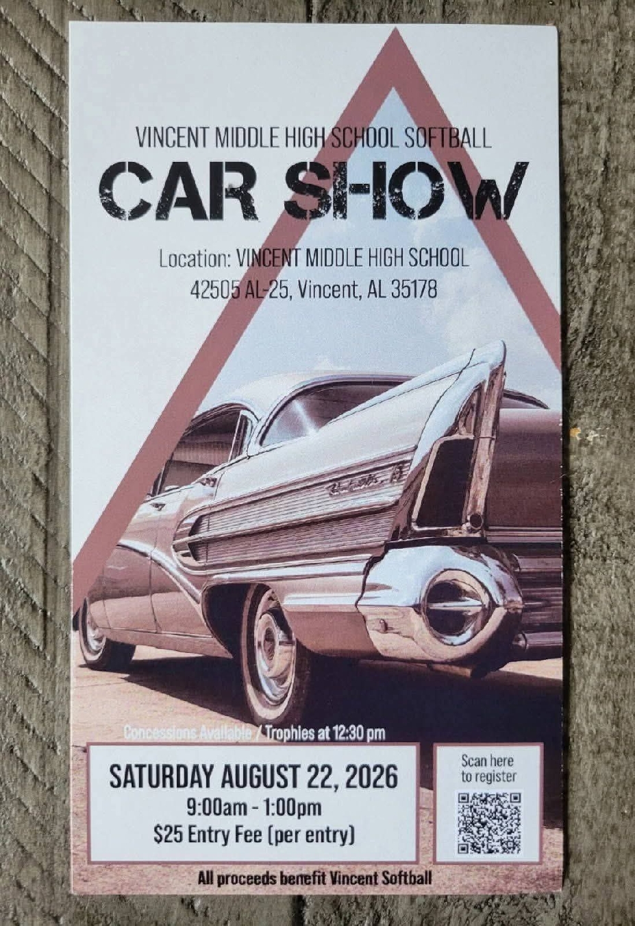 Vincent Middle School Softball Car Show