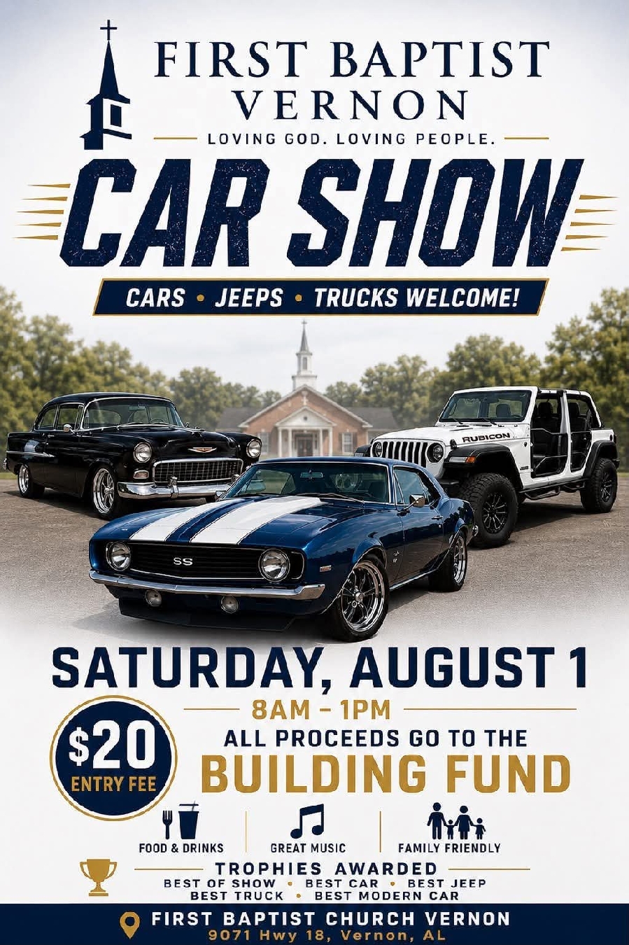 First Baptist Vernon Car Show