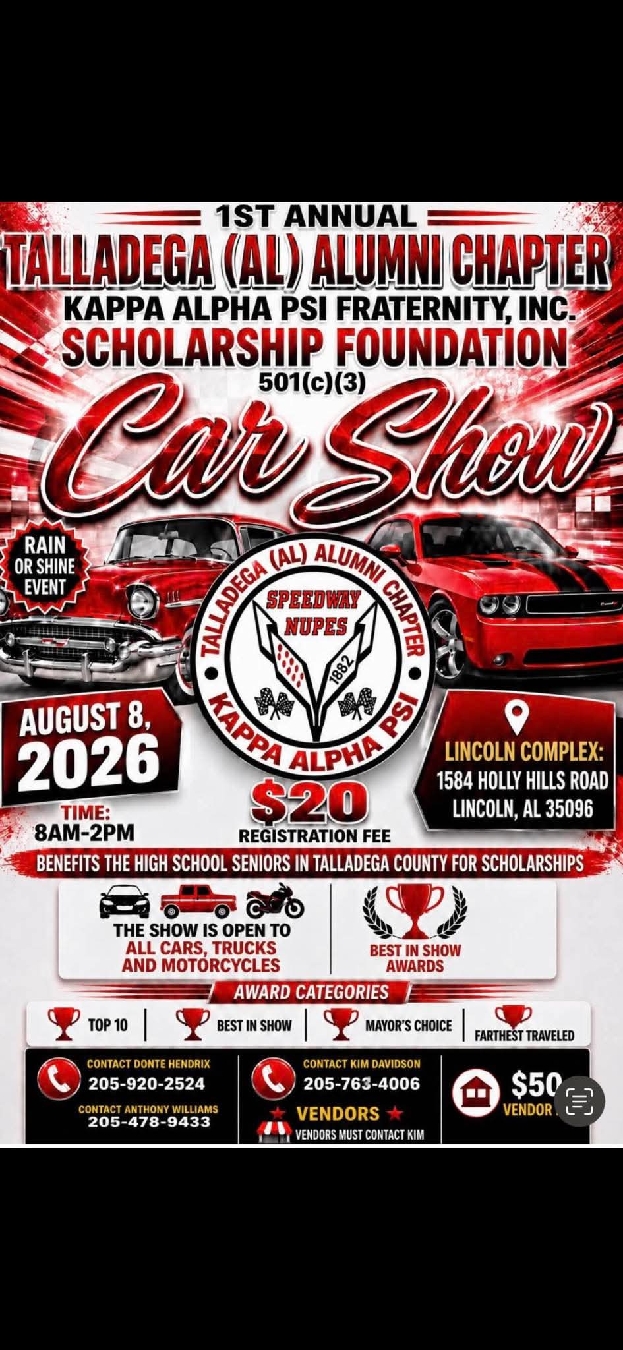 1st Annual Talladega Alumni Chapter Kappa Aloha PSI Fraternity Scholarship Cat Show