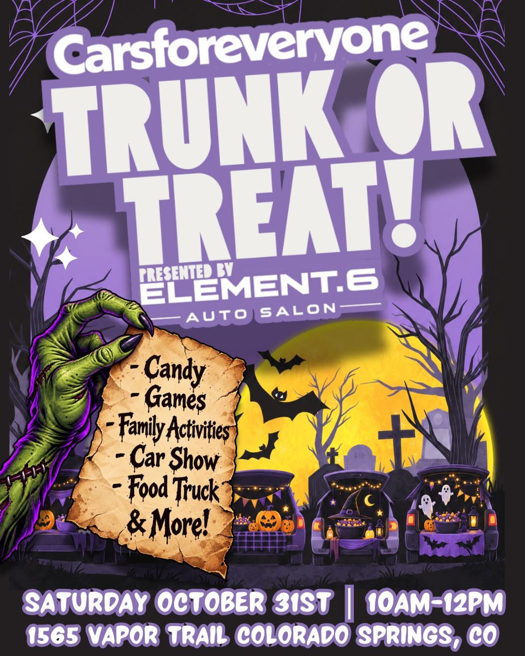Cars for Everyone Trunk or Treat