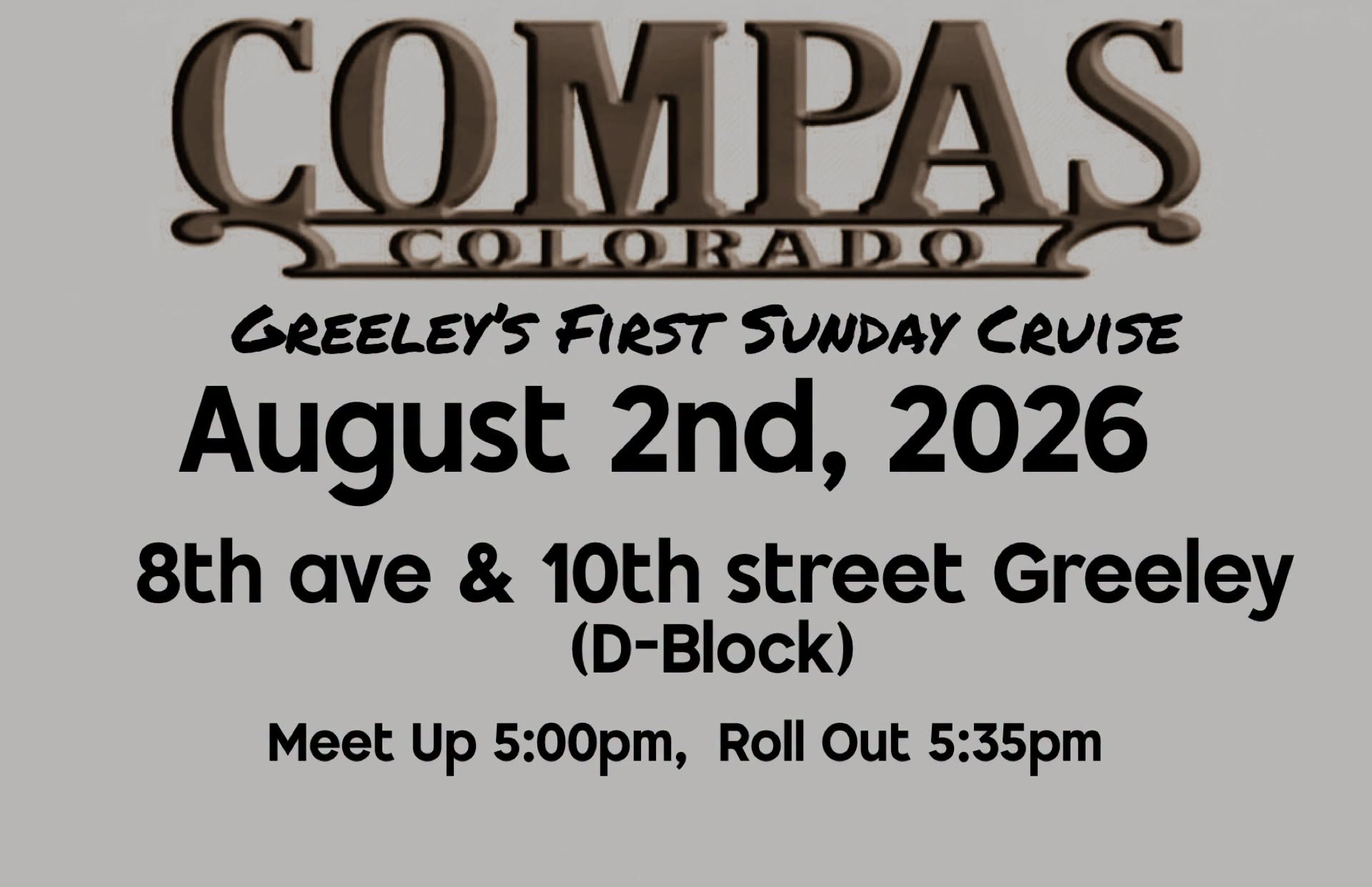 Greeley Compas First Sunday Cruise