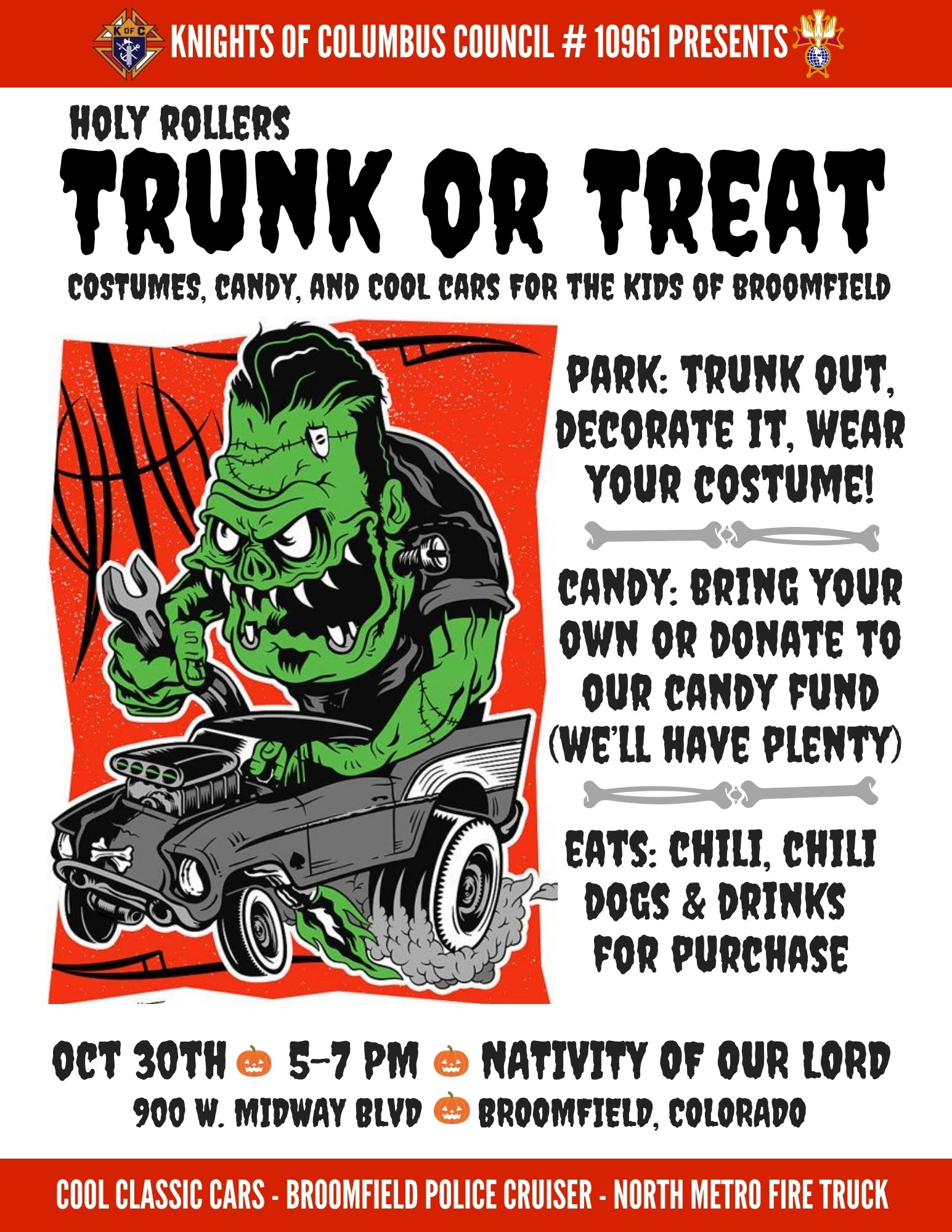 Holy Rollers Trunk or Treat