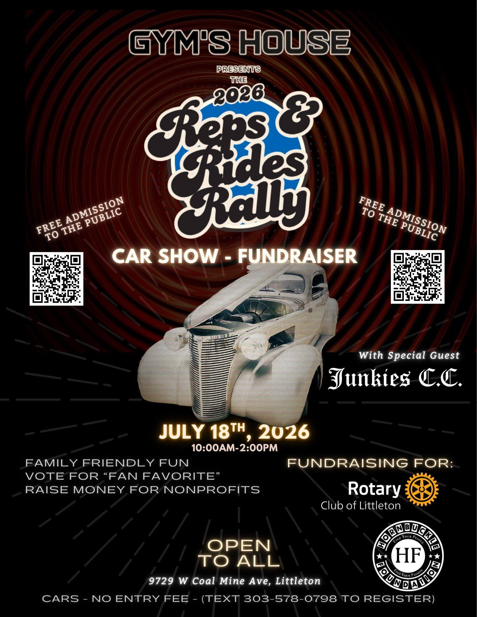 Reps & Rides Rally - Car Show