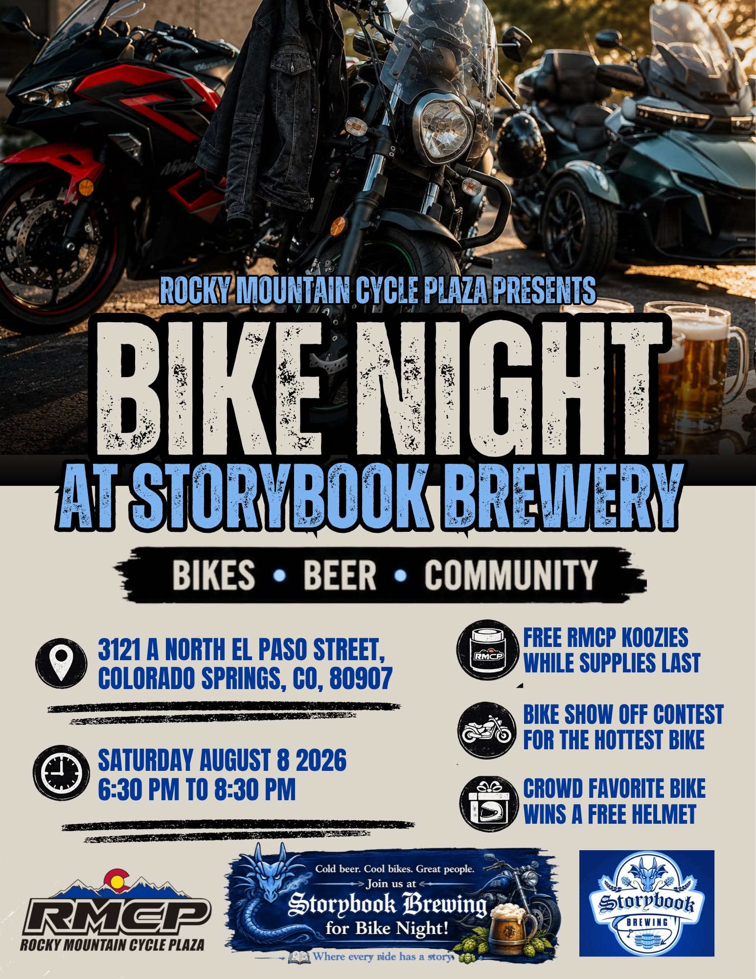 RMCP Bike Night at Storybook Brewery