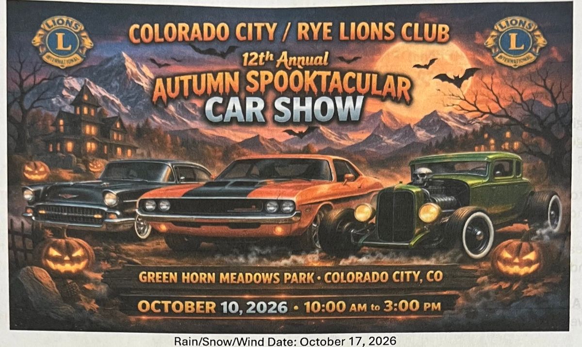12th Annual Autumn Spooktacular Car Show