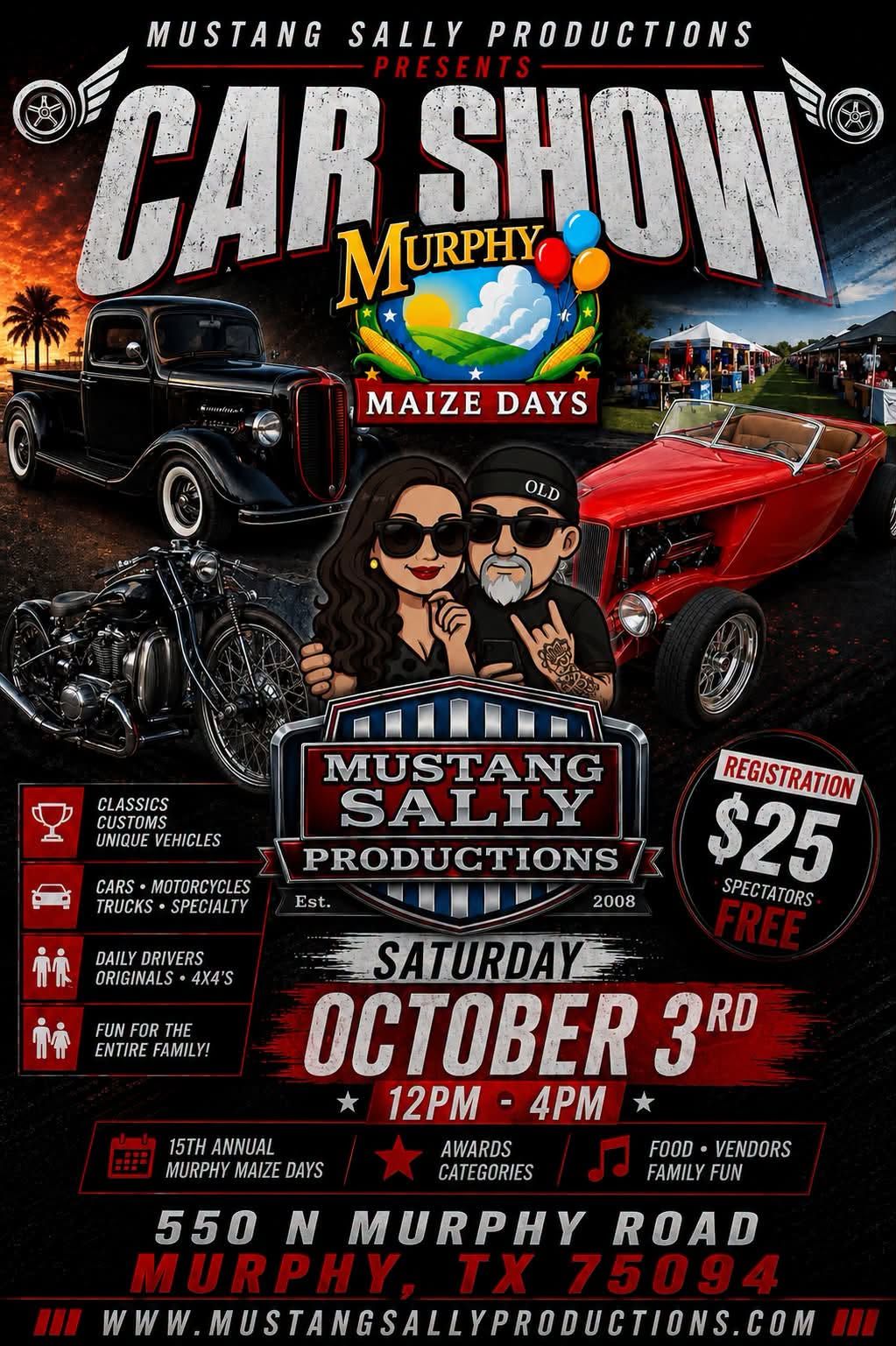 17th Annual MSP Full Class Car, Truck & Motorcycle Show at Murphy Maize Days