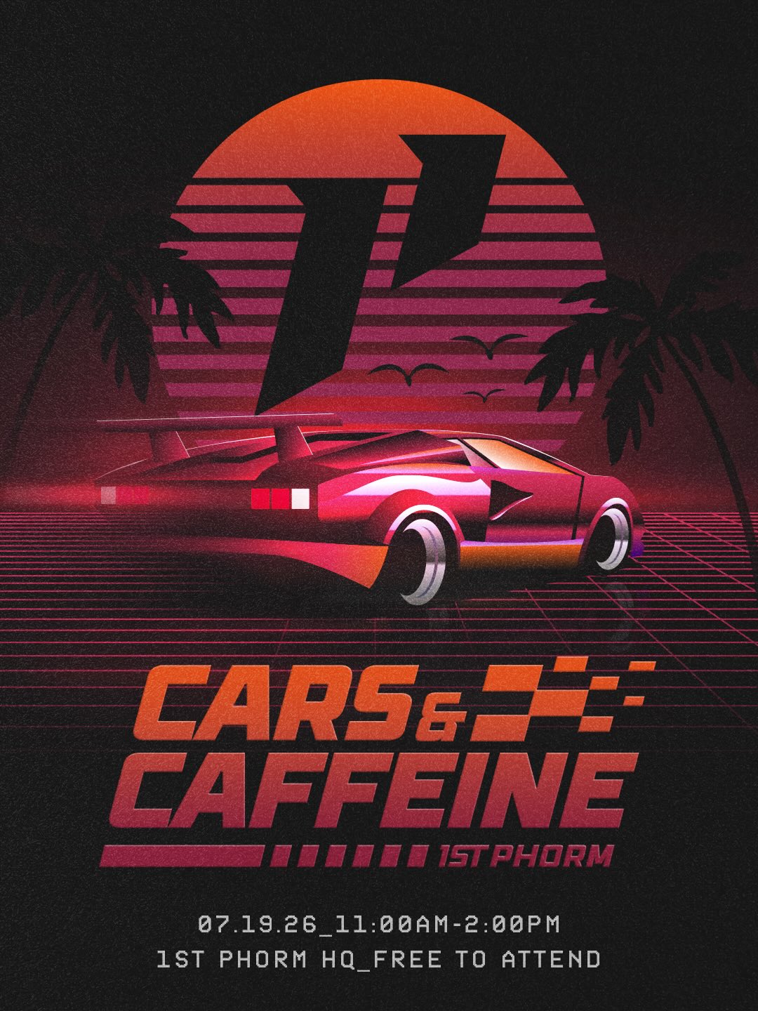 1st Phorm Cars and Caffeine — Retro Summer