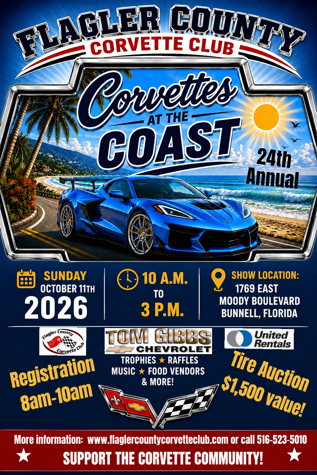 24th Annual Corvettes at the Coast