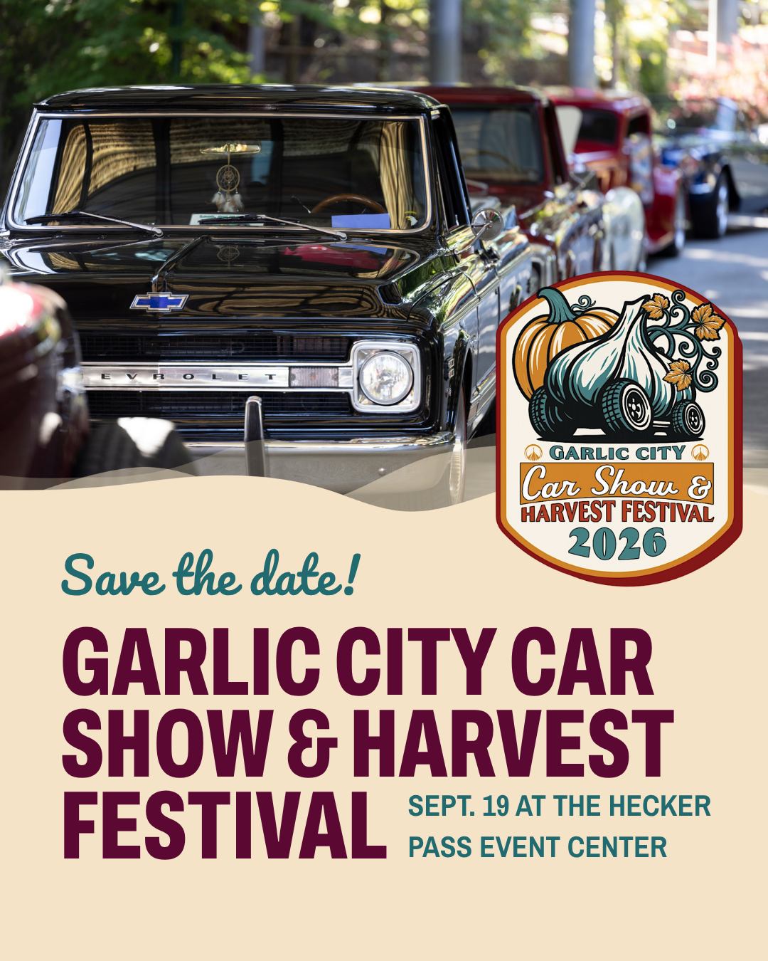 26th Annual Garlic City Car Show & Harvest Festival