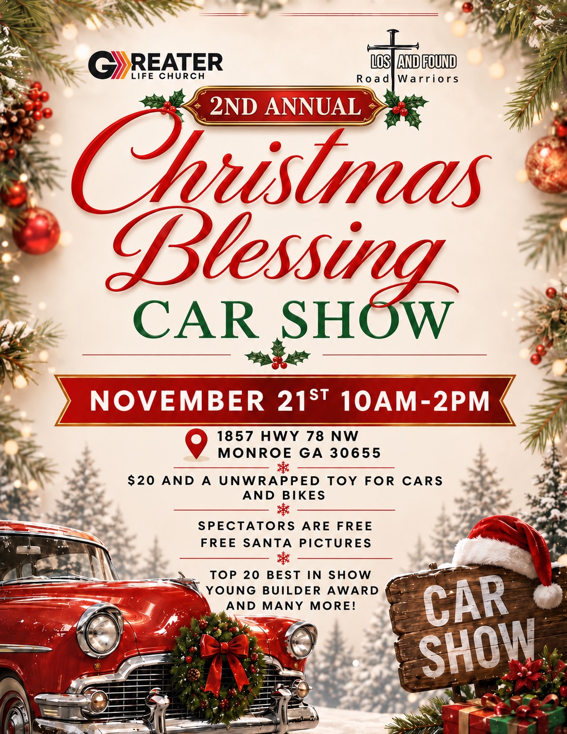 2nd Annual Christmas Blessing Car Show