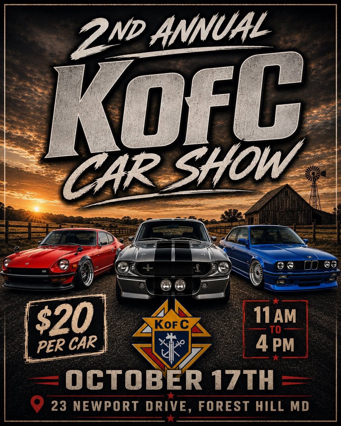 2nd Annual KofC Car Show