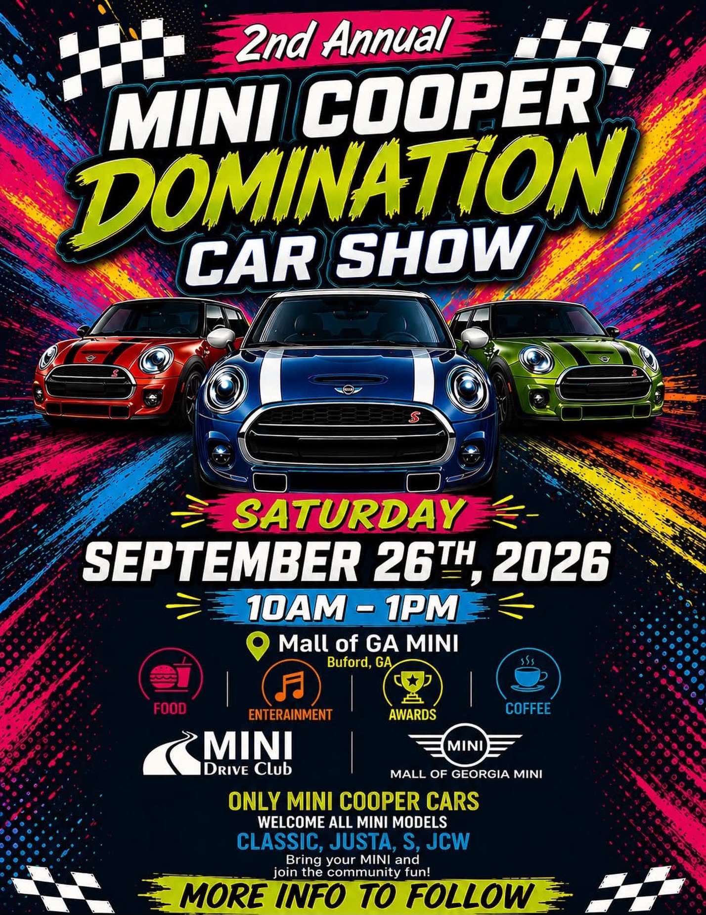 2nd Annual MINI Cooper Domination Car Show