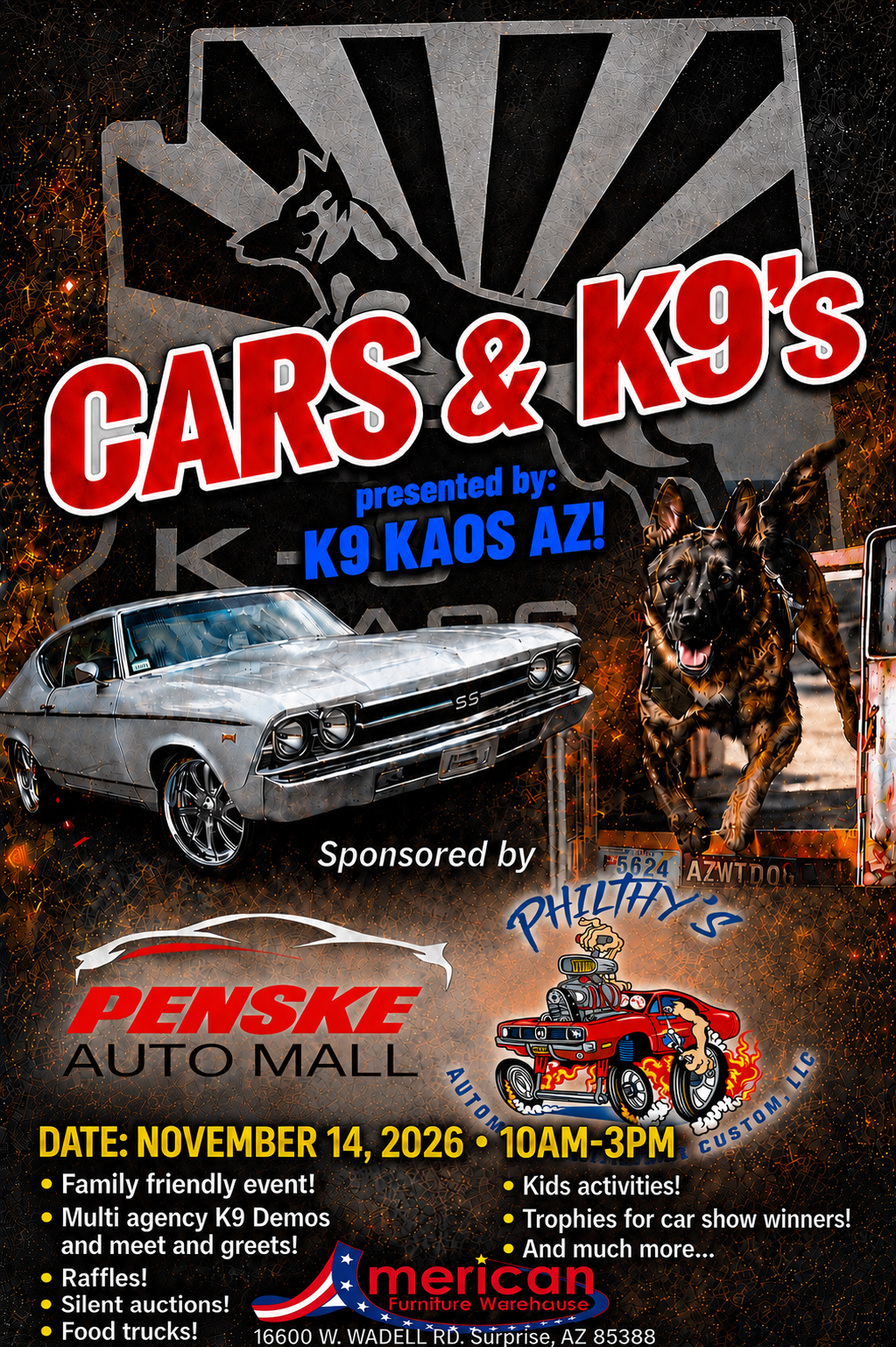 3rd Annual Cars & K9’s Car Show