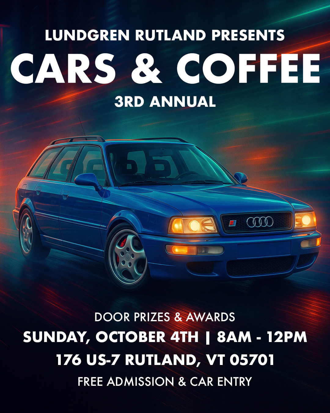 3rd Annual Lundgren Rutland Cars & Coffee