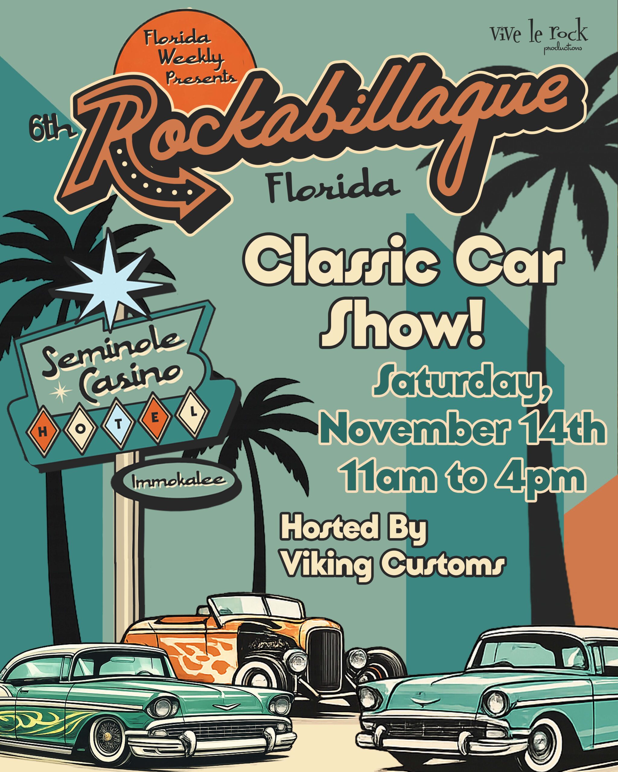 6th Rockabillaque Florida Classic Car Show & Festival