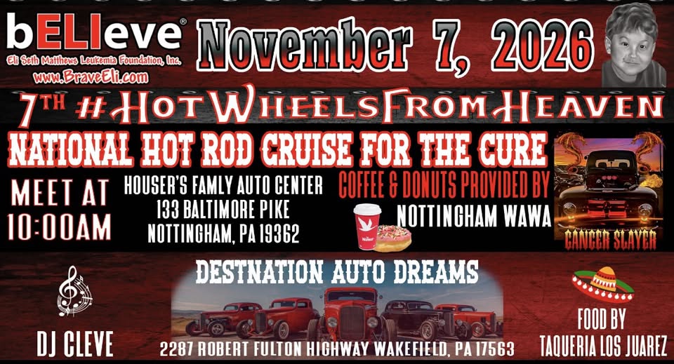 7th #HotWheelsFromHeaven National Hot Rod Cruise For The Cure