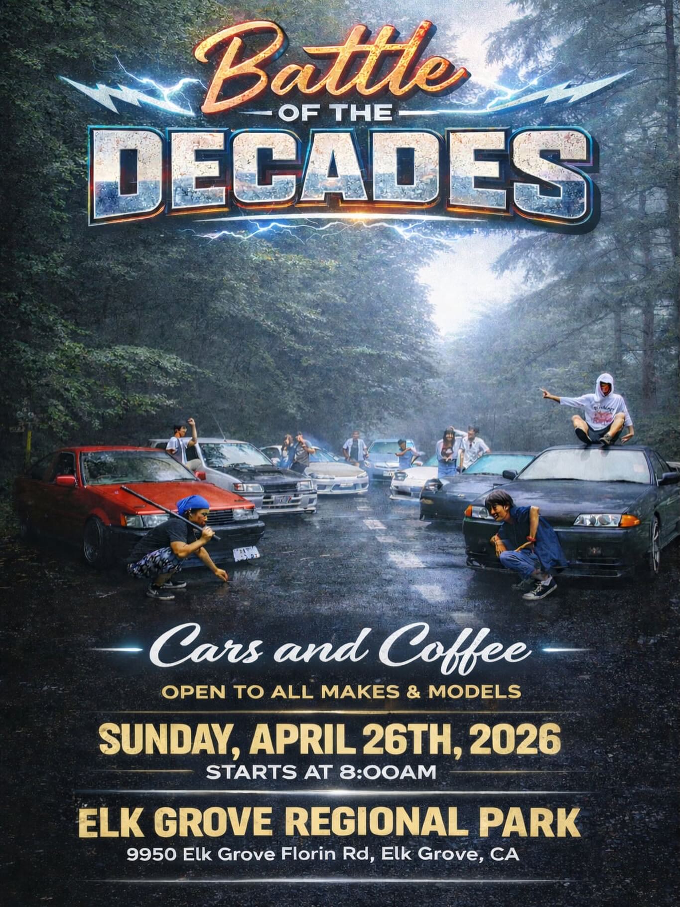 Battle of the Decades — Cars and Coffee