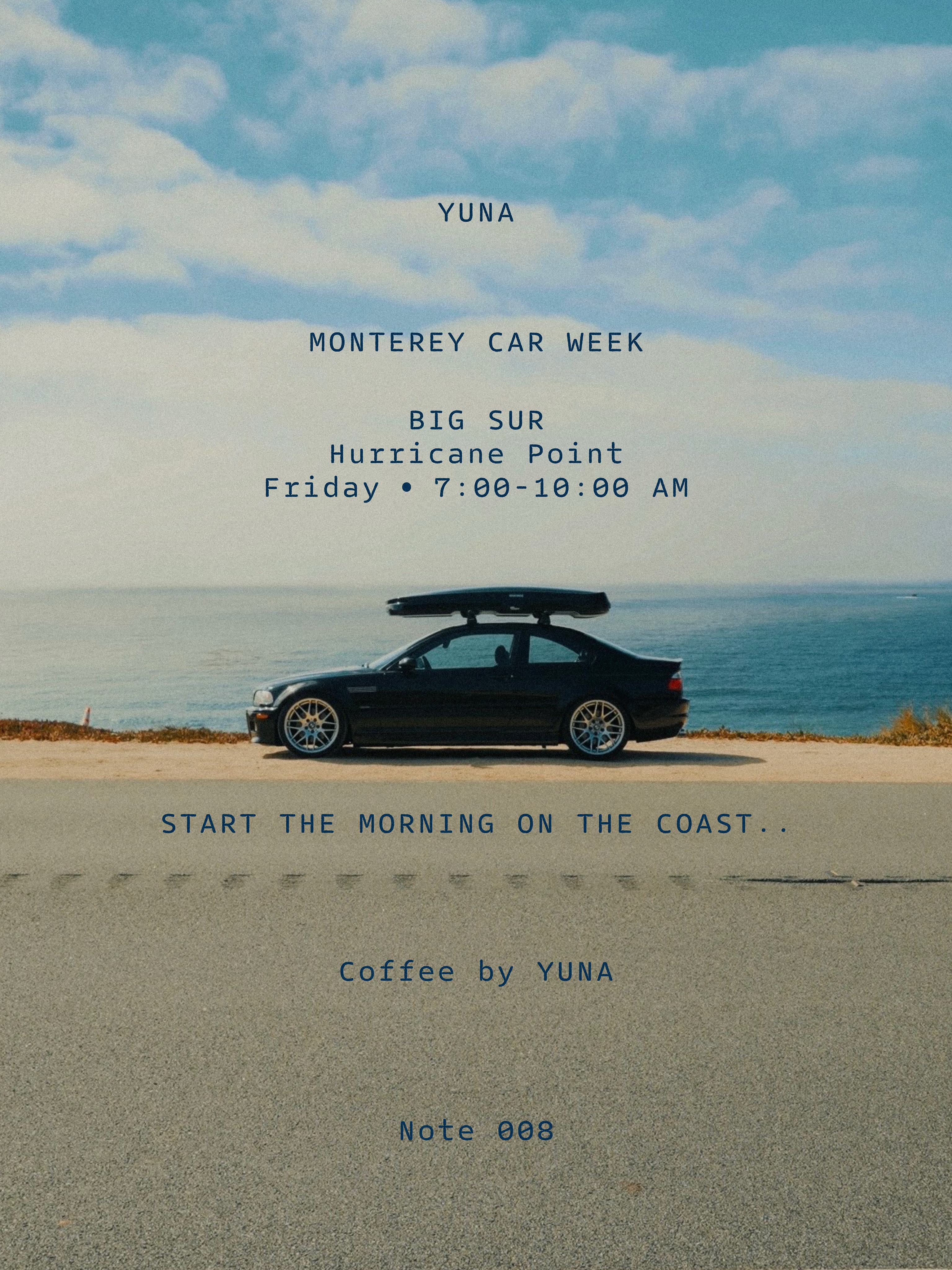 Big Sur Car Week Morning Meet at Hurricane Point