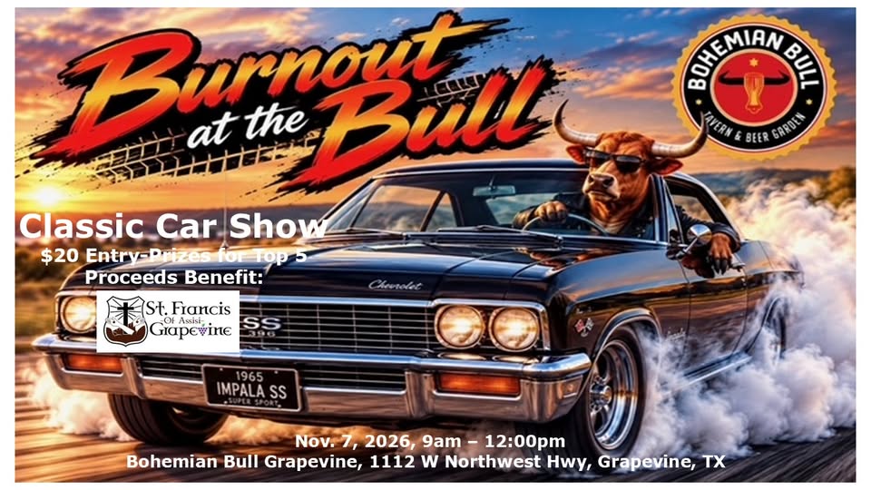 Burnout at the Bull Classic Car Show