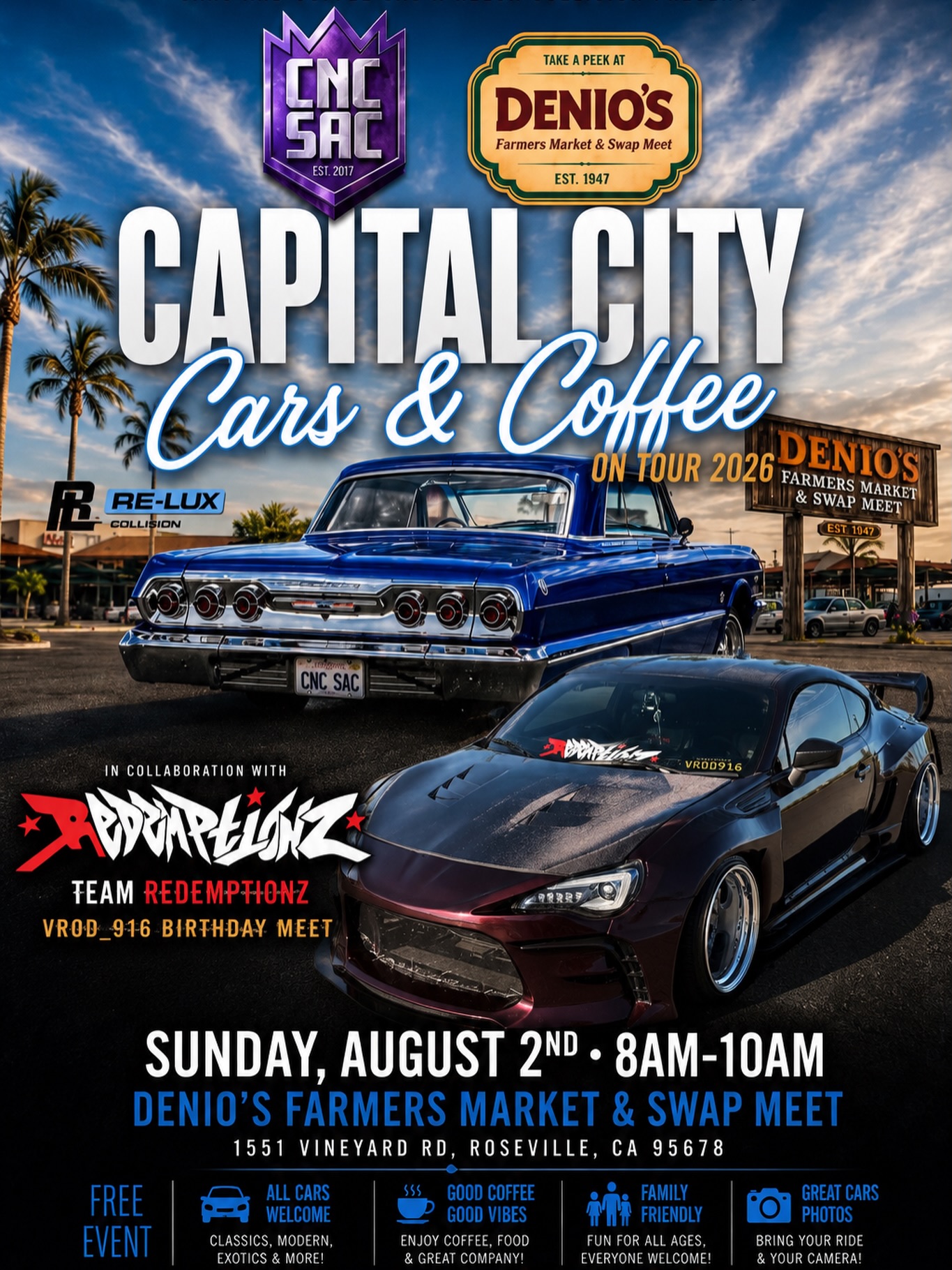Capital City Cars & Coffee at Denio's