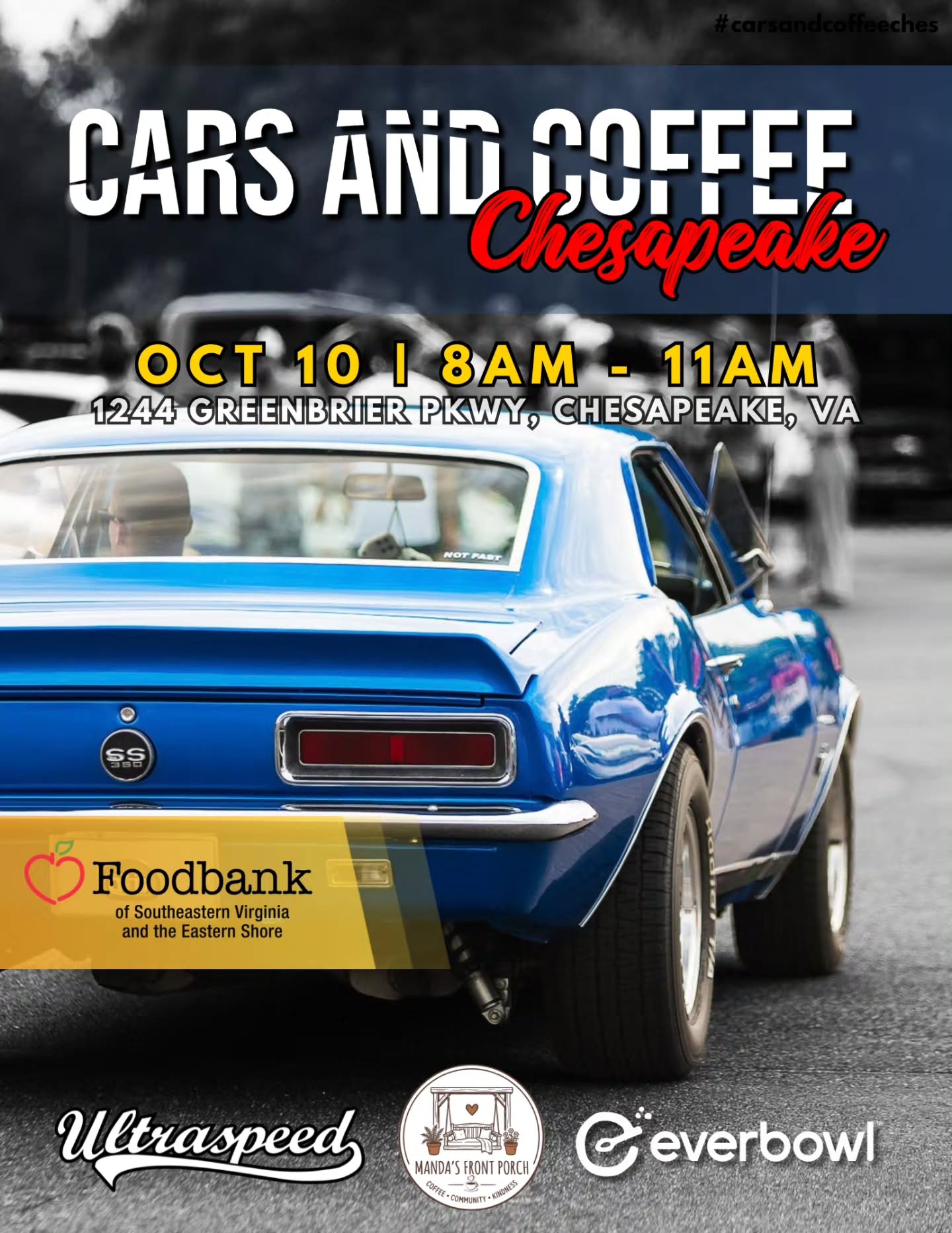 Cars and Coffee Chesapeake at Everbowl
