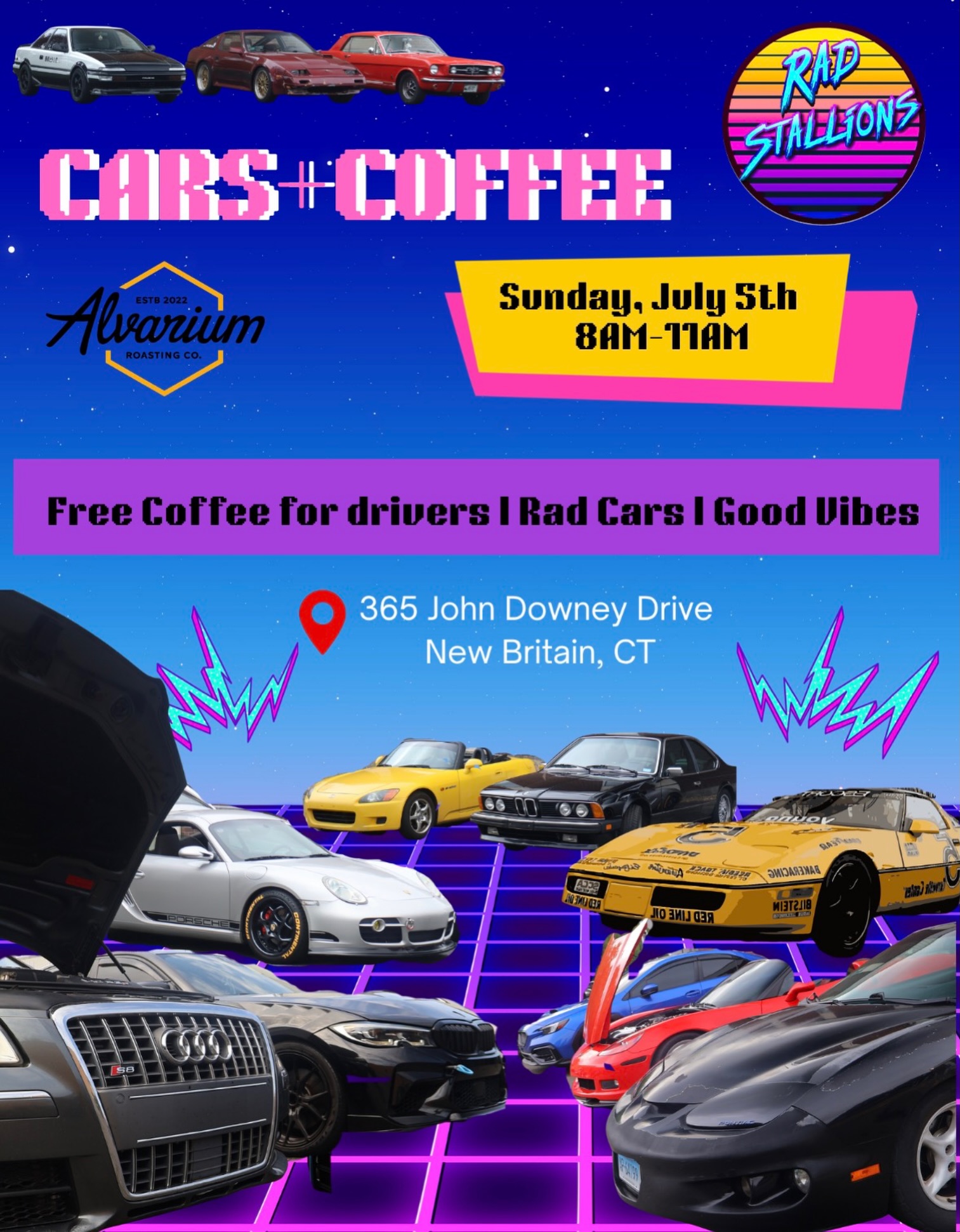 Cars + Coffee at Alvarium Roasting