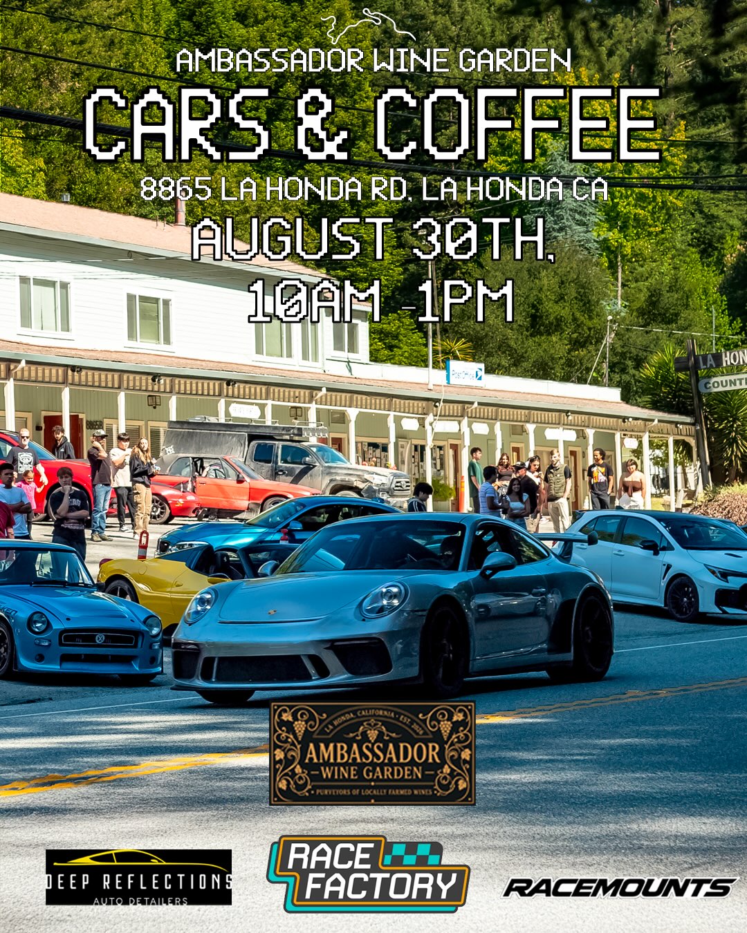 Cars & Coffee at Ambassador Wine Garden