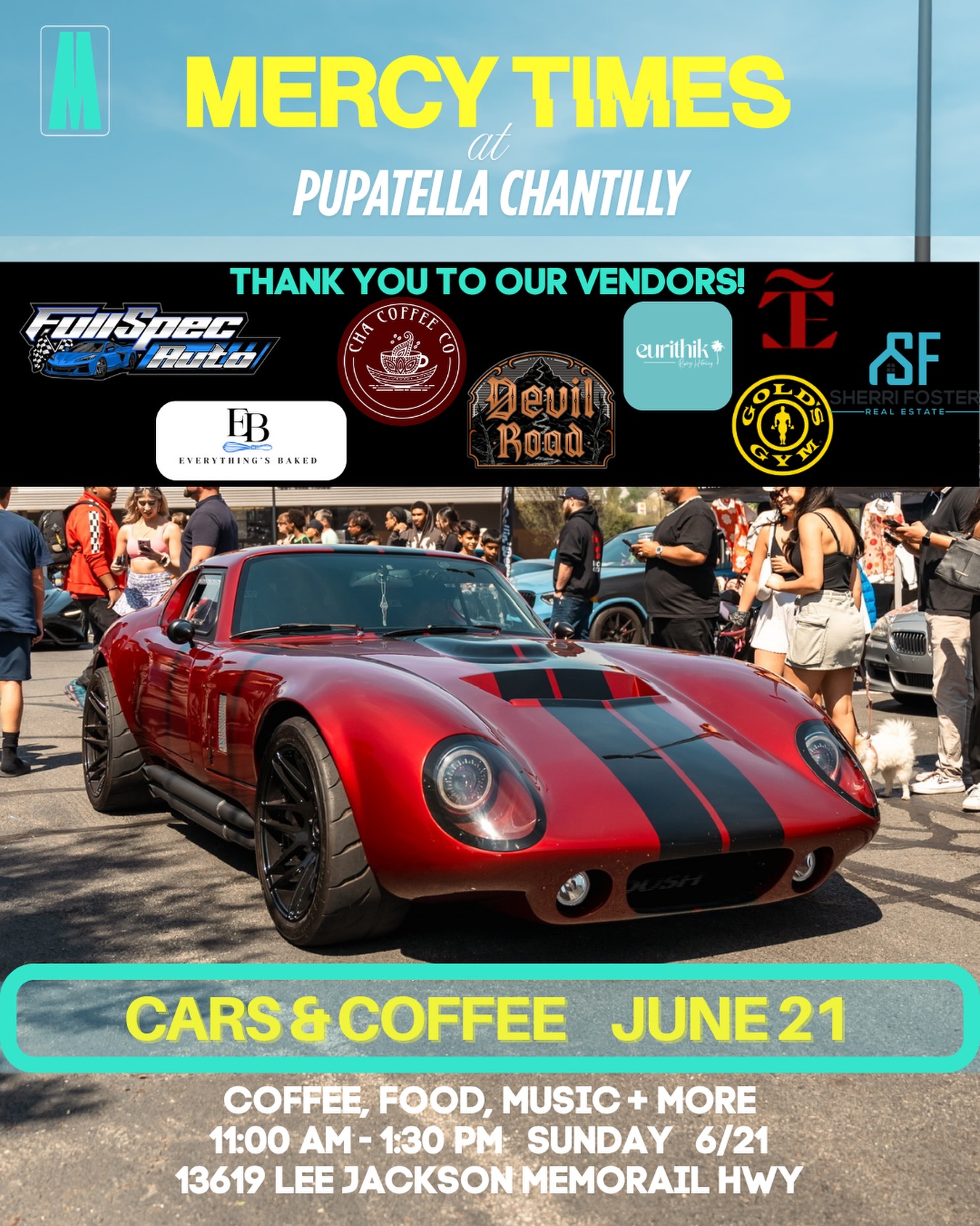 Cars & Coffee at Pupatella Chantilly