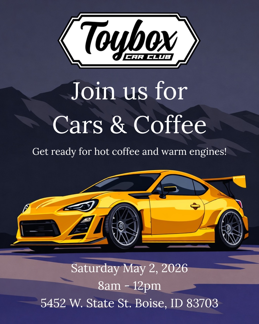 Cars & Coffee at Toybox