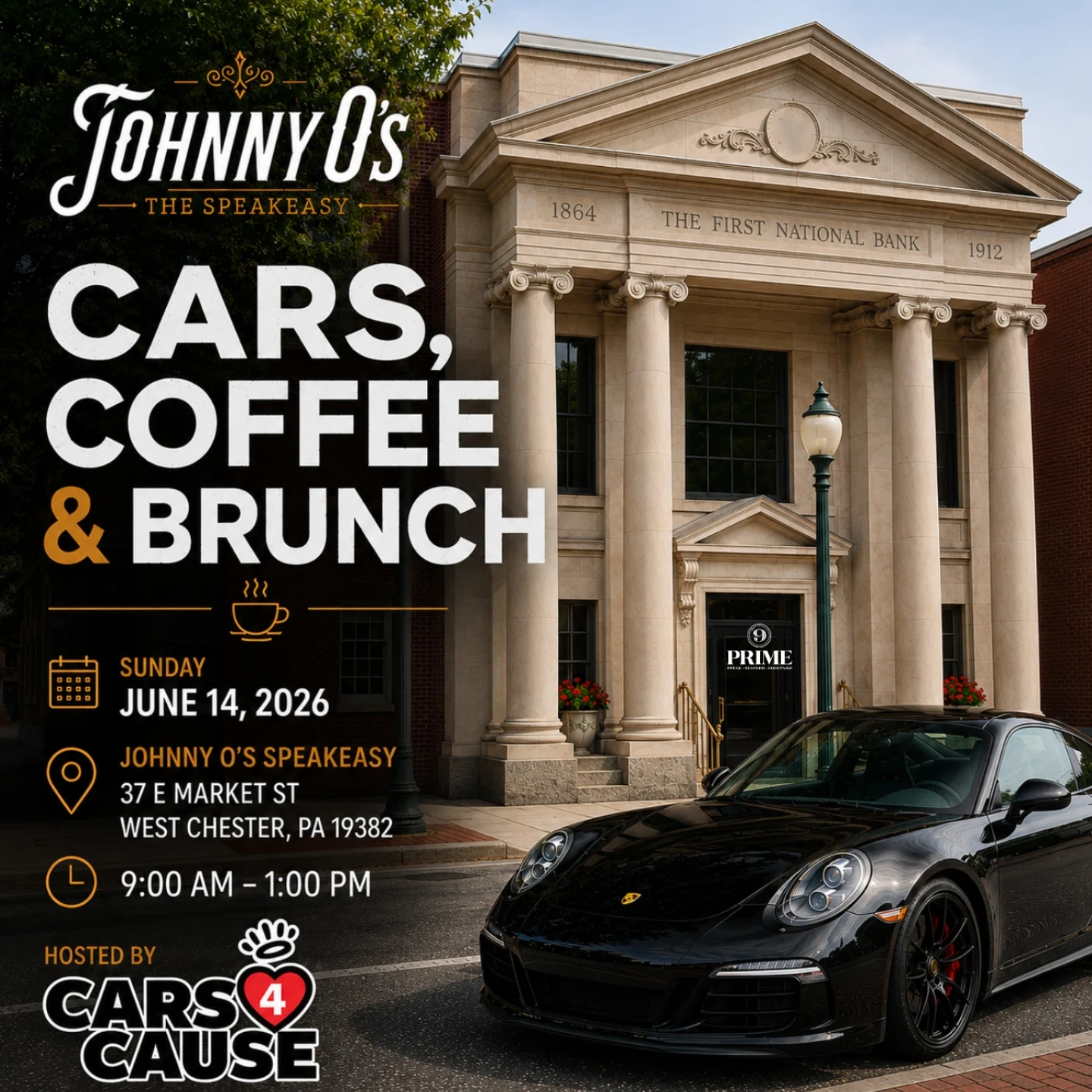 Cars, Coffee & Brunch at Johnny O's Speakeasy