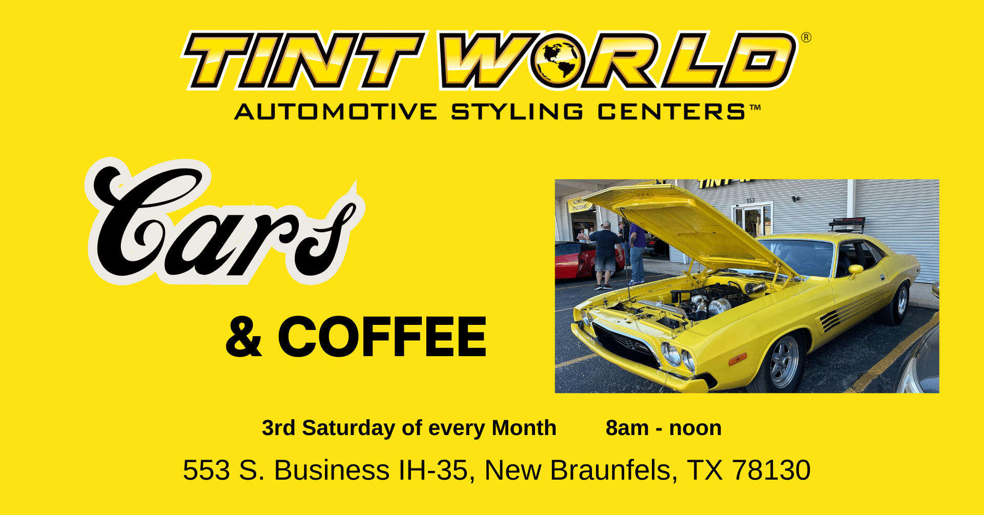 Cars & Coffee hosted by Tint World (FREE, NO REGISTRATION)