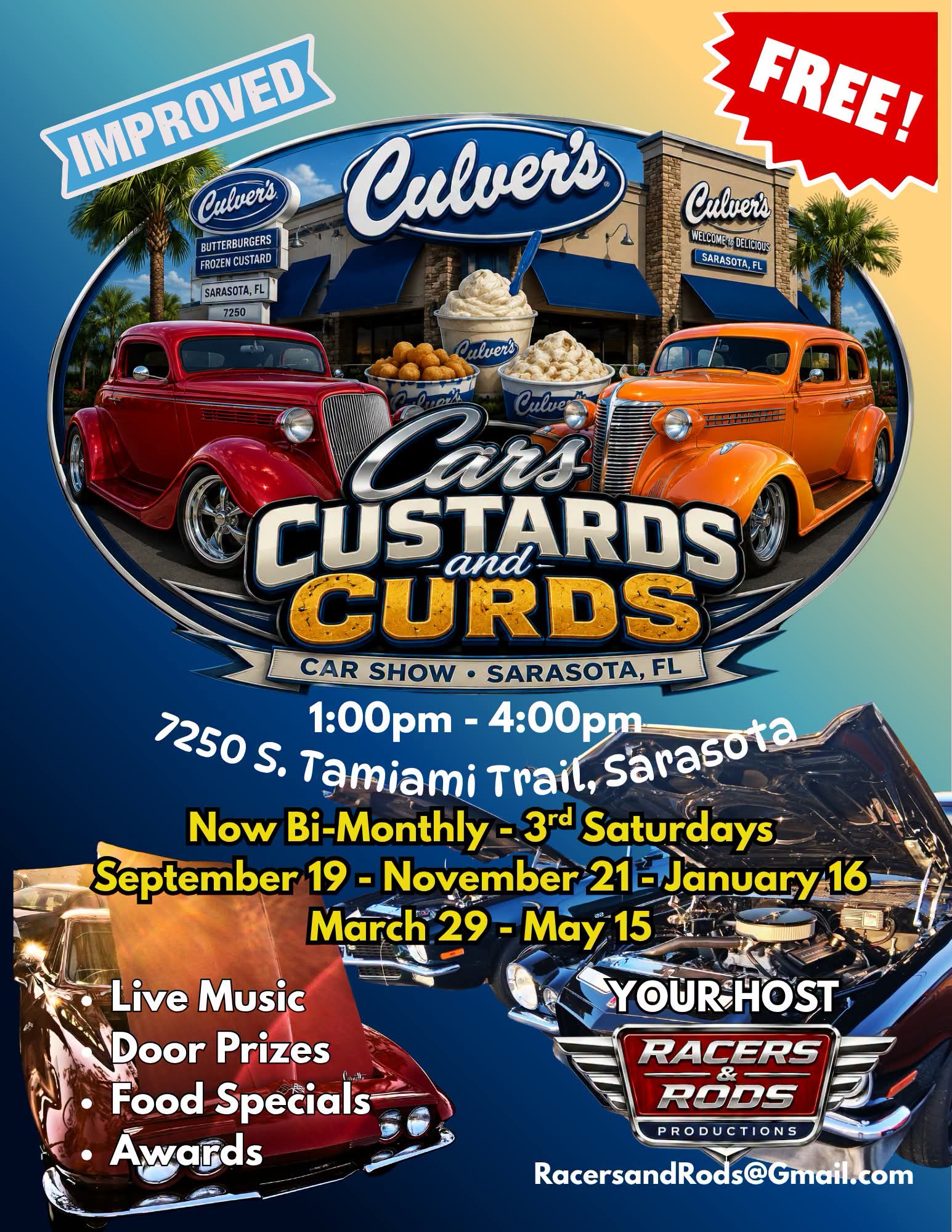 Cars & Custards at Culvers Sarasota