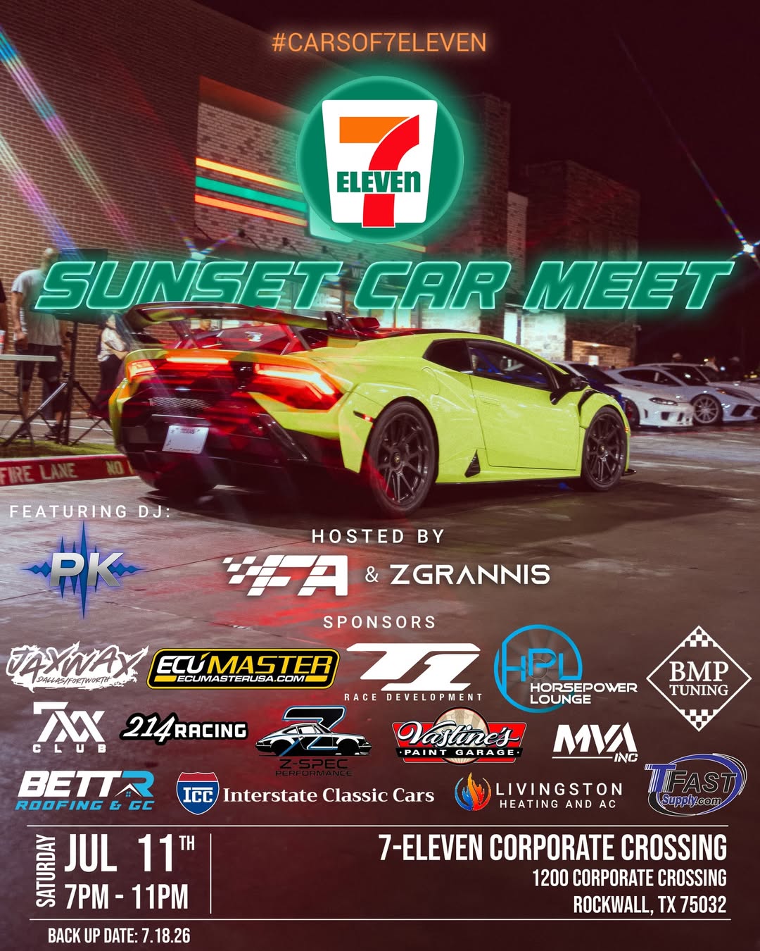 Cars of 7-Eleven Sunset Car Meet