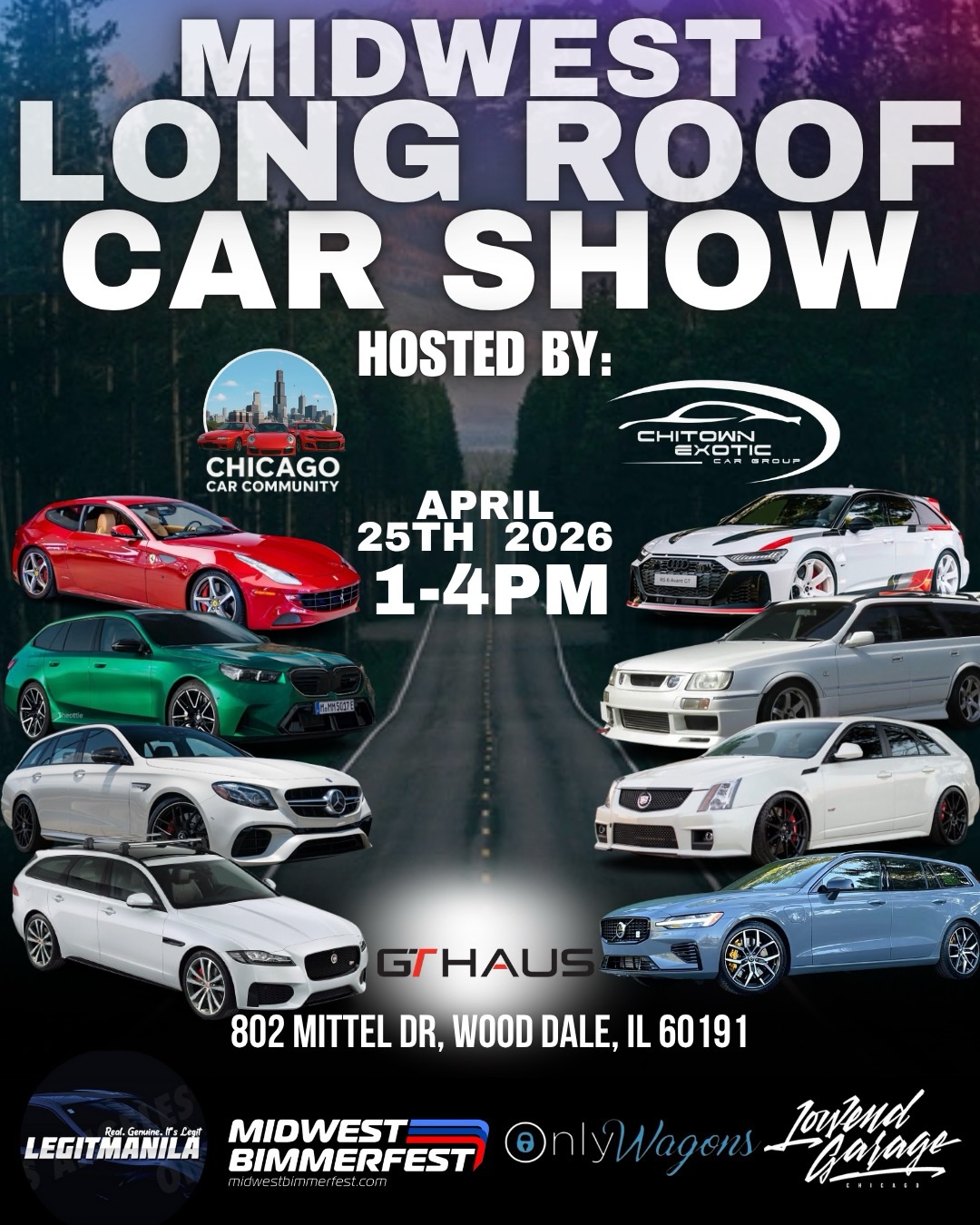 Chitown Exotic × GTHaus — Midwest Long Roof Car Show