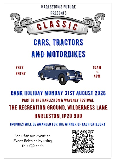 Classic Car Show (as part of the Harleston & Waveney Festival)