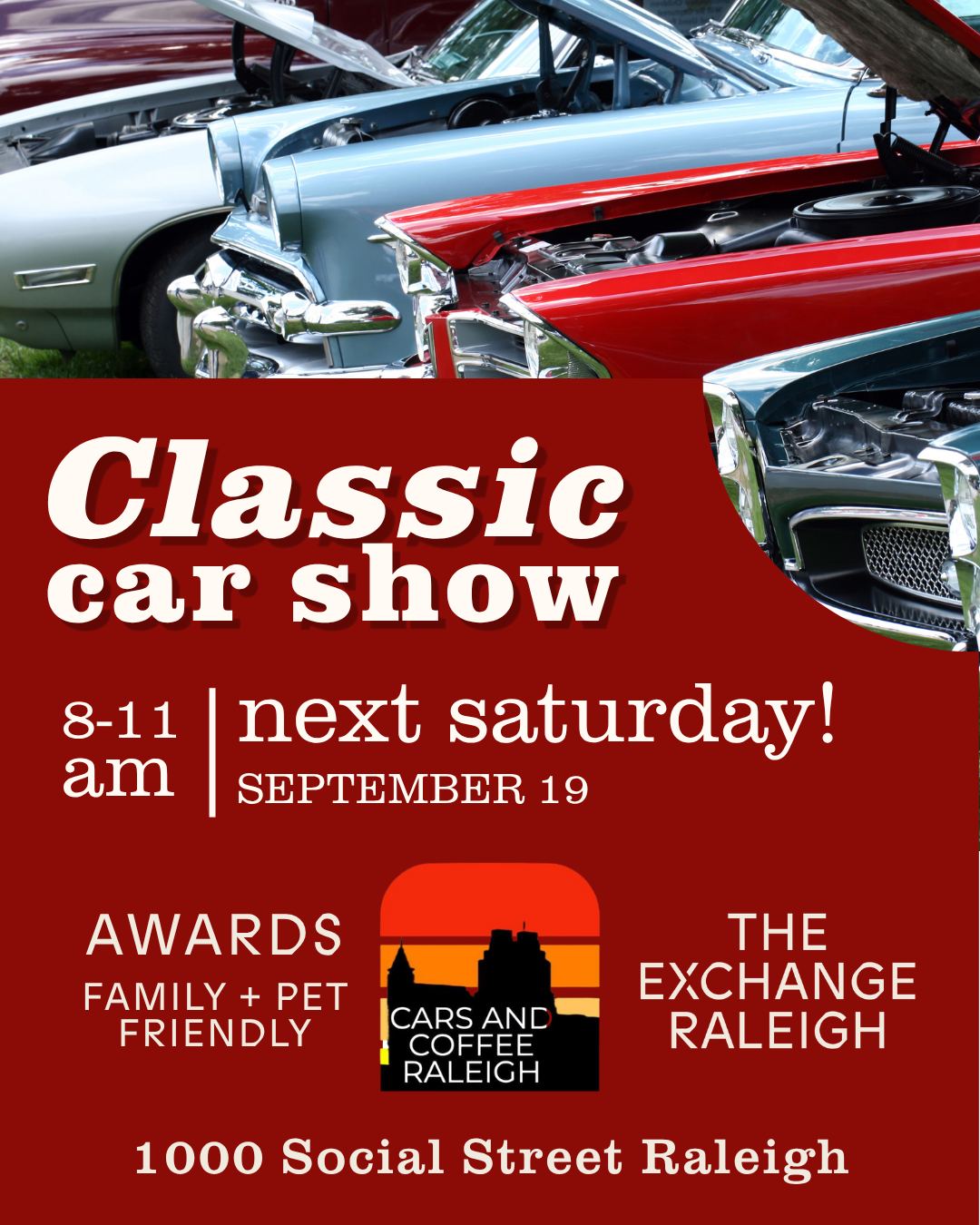 Classic Car Show at The Exchange