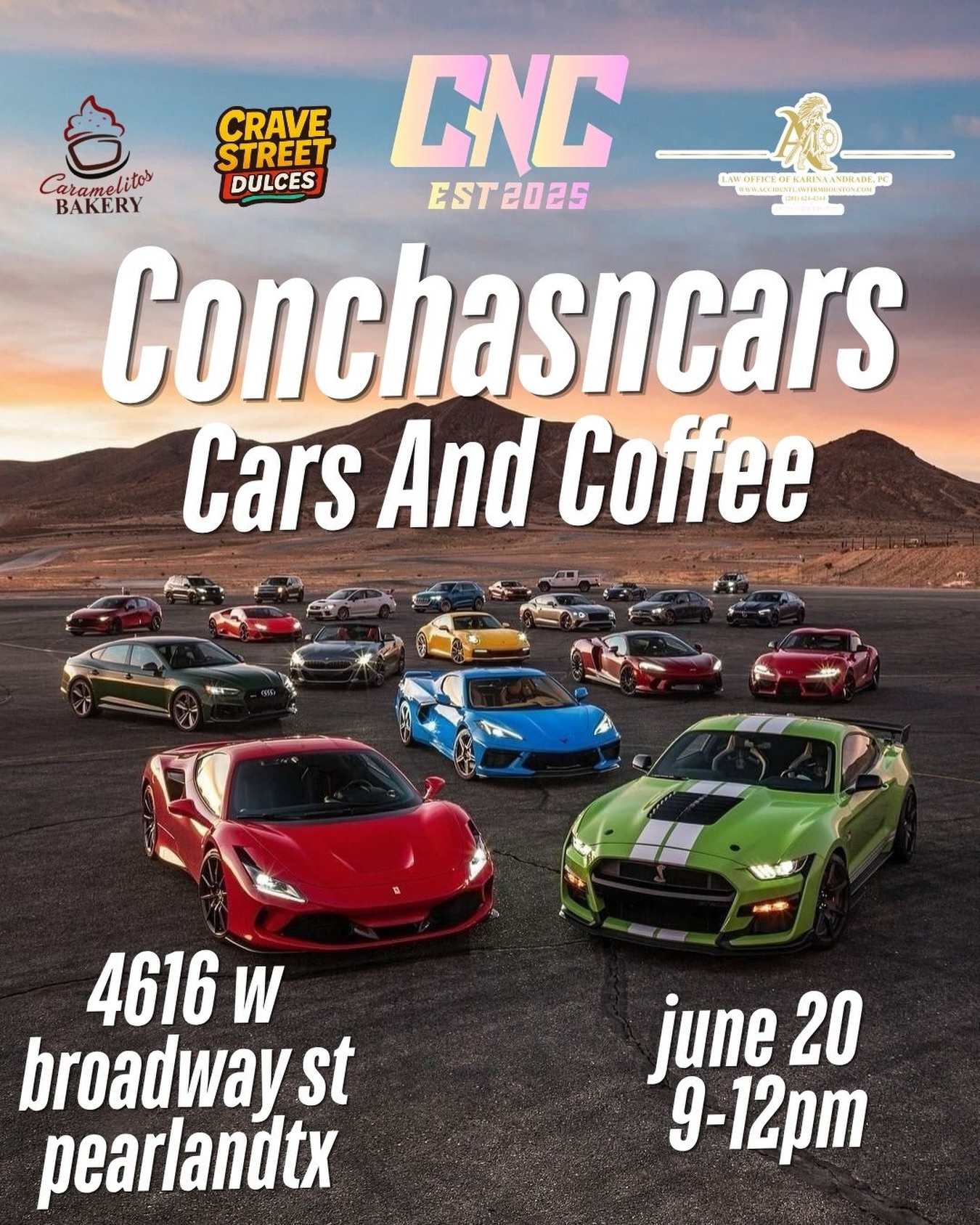 Conchas N Cars — Cars & Coffee